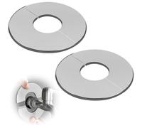 LuLiyLdJ Rosettes de Tuyau de Chauffage de 42 mm - Rosace de recouvrement en Acier Inoxydable - pour Tuyau de Chauffage - Couvercle divisé - Capuchon de Valve pour lavabo, 2 pièce