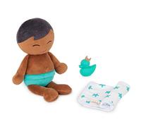 LullaBaby - 14-inch Washable Bath Baby Doll Boy - Soft Plush Body for Real Water Play - Dark-Brown Hair & Tub Accessories - Toddler Bath Toys - Kids Ages 2 Years Old & Up - Bath Doll - Baby Boy