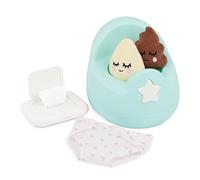 LullaBaby - Accessoire d'apprentissage de la propreté avec 2 Sons - Accessoires pour poupées de 36 cm - Peluches, Couches et lingettes pour Faire Semblant - Jeu imaginatif - 2 Ans et +