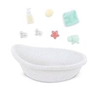 LullaBaby - Baignoire pour poupée - Ensemble de Bain - Jouet en Forme de Baignoire - Accessoires pour poupées - Un Vrai Jeu d'eau - 2 Ans et +