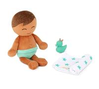LullaBaby - garçon - Poupée de Bain Lavable de 36 cm, garçon - Corps en Peluche pour Un Vrai Jeu d'eau - Cheveux châtains clairs et Accessoires de Bain - 2 Ans et +