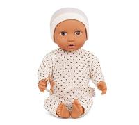 LullaBaby, poupée bébé 36 cm, Corps Souple, Pyjama Ivoire à Pois