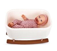 LullaBaby Poupée bébé avec couffin à Bascule, Poupon de 36 cm
