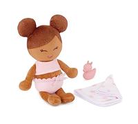 LullaBaby - Poupée de Bain en Peluche - Poupée de Bain Lavable de 36 cm - Corps en Peluche pour Un Vrai Jeu d'eau - Teint Olive et et Cheveux châtains clairs - 2 Ans et +