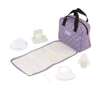 LullaBaby Sac à Langer pour poupée Violet avec Matelas à Langer