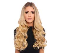 Lullabellz Lot de 5 extensions de cheveux bouclés super épais à clipser, 55,9 cm de long, blond clair