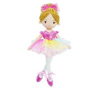 Lullaberry Ballerine Princesse Polina de 40 cm - Poupée en peluche douce - Tenue rose - Cadeau pour petites filles