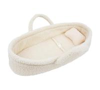 Lullaberry Cozy Dream - Berceau portable pour poupée - Convient aux poupées américaines ou aux ours en peluche jusqu'à 46 cm - Blanc