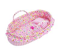 Lullaberry Cozy Dream - Berceau portable pour poupée - Convient aux poupées American Girl jusqu'à 36 cm - Oreiller doux et boucle de sécurité inclus - Rose
