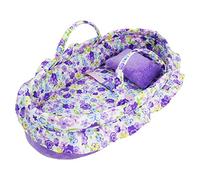 Lullaberry Cozy Dream - Berceau portable pour poupée - Convient aux poupées American Girl jusqu'à 36 cm - Oreiller doux et boucle de sécurité inclus - Violet