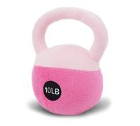 Lullaberry My First Kettlebell 12cm Jouet sensoriel pour nourrissons - Hochet doux en rose - Sûr et facile à prendre en main - Parfait pour les parents actifs
