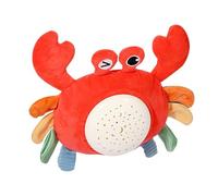 Lullaby Pluche, Crabe en peluche avec projecteur | Lenos avec projection étoilée de musique | Jouets relaxants, fournitures pour un volume de sommeil multifonctionnel réglable équipé de COR