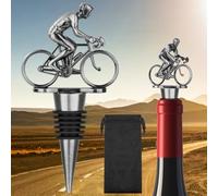 LULLEA Cadeaux de vélo, bouchon de bouteille de vin de vélo, décoration de vélo, bouchons de vin, cadeaux de vin pour hommes, cadeau de Noël, cadeau de fête des pères, cadeau d'anniversaire pour les