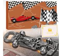 LULLEA Cadeaux de voiture de course pour homme, décapsuleur, bière unique en argent foncé pour homme, lui, papa, petit ami, mari, grand-père, père, anniversaire, Noël (LU0306)
