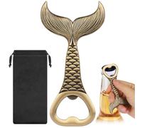 LULLEA Décapsuleur en forme de queue de baleine, cadeaux maritimes, cadeaux pour hommes et femmes, animaux marins, baleines, décoration de bière, cadeau de Noël, cadeau d'anniversaire pour hommes et