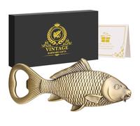 LULLEA Ouvre-bouteille carpe bière en forme de poisson, idée cadeau pêcheur, décoration poisson, cadeaux pour pêcheur homme, cadeau pour la fête des pères, anniversaire, cadeau pour papa, grand-père