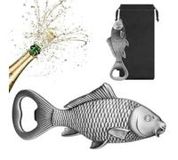 LULLEA Ouvre-Bouteille en Forme de Carpe, Accessoire de Pêche, Décoration Poisson, Cadeau pour Hommes Pêcheurs, Fête des Pères, Anniversaire pour Papa