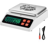 L'ultime balance d'inventaire et de comptage de bijoux de cuisine high-tech avec écran LED - 10 kg x 0,1 g - Balance numérique de précision pour pièces, monnaies et plus - g/kg/lb/oz/ct - Balance élec