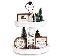 L'ultime Ensemble de décoration de Plateau à étages de Ferme - Beau Ensemble de décoration saisonnière et d'automne - Le Design Parfait de Centre de Table d'été et de Citron pour la décoration de la