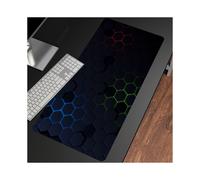 (Lulu (11)-900 x 400 x 4 mm) Tapis de souris de jeu, grand tapis de souris géométrique, grands sous-mains