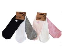 Lulu Castagnette Chaussettes en coton - Assortiments modèles photos selon arrivages- (36/39, Pack de 6 socquettes unies assorties)