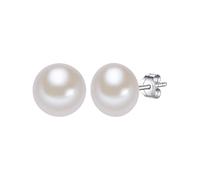 Lulu & Jane Boucles d'oreilles argent / blanc perle, Taille One Size
