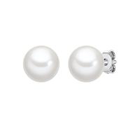 Lulu & Jane Boucles d'oreilles argent / blanc, Taille One Size