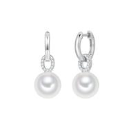Lulu & Jane Boucles d'oreilles blanc, Taille One Size