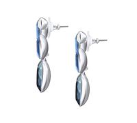 Lulu & Jane Boucles d'oreilles bleu / argent, Taille One Size