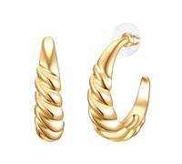 Lulu & Jane Boucles d'oreilles jaune d'or, Taille One Size