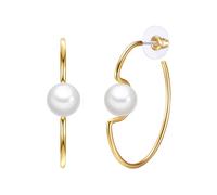 Lulu & Jane Boucles d'oreilles jaune d'or, Taille One Size