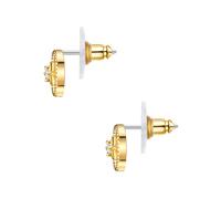 Lulu & Jane Boucles d'oreilles jaune d'or, Taille One Size