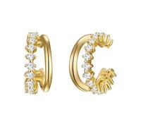 Lulu & Jane Boucles d'oreilles jaune d'or, Taille One Size