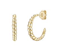 Lulu & Jane Boucles d'oreilles jaune d'or, Taille One Size