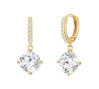 Lulu & Jane Boucles d'oreilles jaune d'or / transparent, Taille One Size