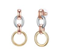 Lulu & Jane Boucles d'oreilles or / or rose / argent, Taille One Size