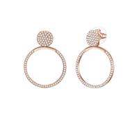 Lulu & Jane Boucles d'oreilles or rose / blanc, Taille One Size