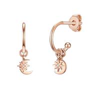 Lulu & Jane Boucles d'oreilles or rose, Taille One Size