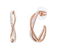 Lulu & Jane Boucles d'oreilles or rose / transparent, Taille One Size