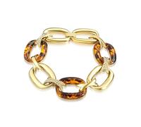 Lulu & Jane Bracelet à maillons pour Femme en Alliage de fer Orné de cristaux