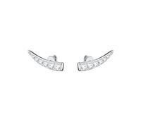 Lulu Jane Clous d'oreilles pour Femme en Laiton Orné de cristaux
