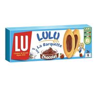LULU La Barquette Chocolat Noisettes - Gâteau Moelleux Idéal pour le Goûter - 1 Paquet (120 g)