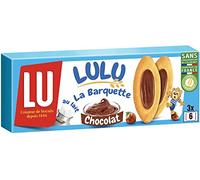 LULU La Barquette Chocolat Noisettes - Gâteau Moelleux Idéal pour le Goûter - 1 Paquet (120 g)