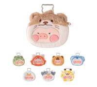 LuLu le cochon Blind Box - Pochette en peluche porte-clés, Ensemble complet., Mignon