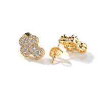 Lulu Mel Boucles d'oreilles à tige hypoallergéniques en forme de croix pour homme et femme - Tendance - Petites boucles d'oreilles en forme de nuage - Bijoux Hip Hop en diamant - Bijoux délicats en