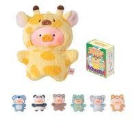 Lulu The Piggy Blind Box Figurines - Puppet Show Series Porte-clés en peluche Figurines Marionnettes à doigts Jouet mignon Animaux en peluche Boîte mystérieuse Objets de collection Décorations