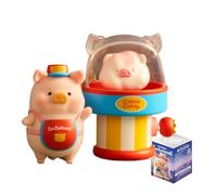 Lulu The Piggy Lululand Série Blind Box Figurines d'action Mystery Box Mignon Jouet aléatoire Cadeau d'anniversaire Noël Jouet à collectionner pour ornements de bureau 1 pièce