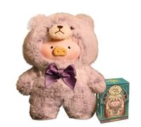 Lulu The Piggy Teddy Lulu Série Blind Box Figurines d'action Mystery Box Mignon Jouet aléatoire Cadeau d'anniversaire Noël Jouet à collectionner pour ornements de bureau 1 pièce