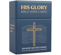 Lulu & You HIS GLORY - Cartes de verset de la Bible - 100 cartes de prière de 100 versets bibliques les plus populaires - Cartes d'Écritures - Un cadeau chrétien parfait pour les femmes