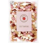Lulubug Lot de 500 pompons en 5 couleurs style bohème G